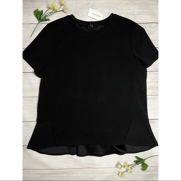 Banana Republic Crew Neck Short Sleeve Panel Detail Top - Picture 7 of 11